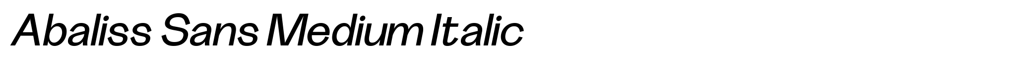 Abaliss Sans Medium Italic image